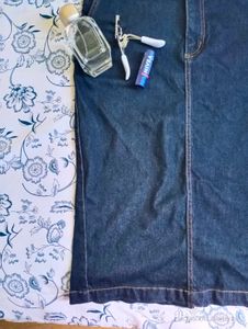 Denim Midi Skirt
