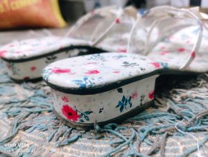 White Printed Sandal For Girls &amp; Women