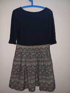 Black Printed Dress