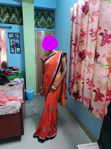 Ombre Orange Saree