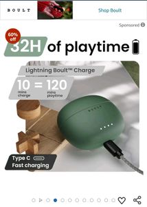 Boult W20 TWS Earbuds Pine Green 🌲