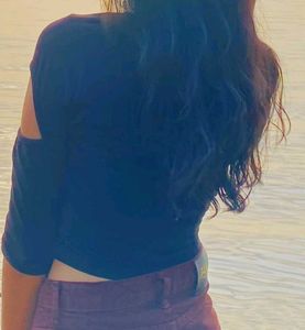 Black Cut Out Top