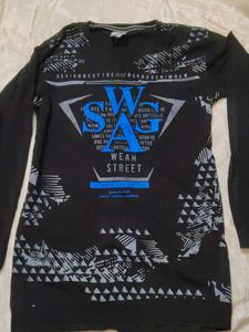Black Graphic Print T-Shirt