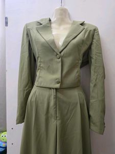 Green Suit With Bow
