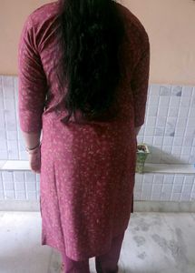 Elegant Maroon Kurta Pant Set