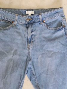 H&amp;M acid wash jeans