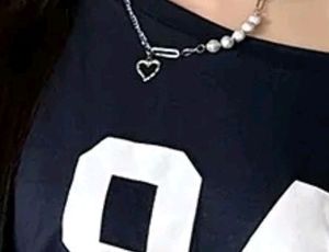 heart pearl necklace