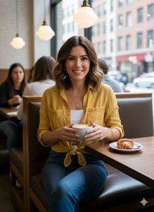 ✨Mustard Yellow Tie-Front Top✨