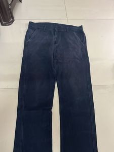 Blue Cotton Pants For Men