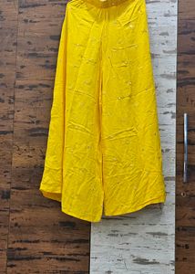 Yellow Hot Tube Suit With Palazzo And Dupatta