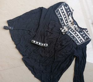 Black Shrug Top Boho