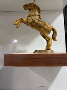 Vintage Brass Horse Statue