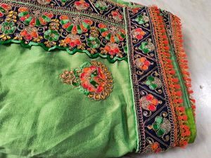 Green Saree Partywear 🌿
