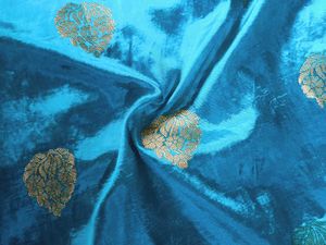 Turquoise Green Saree