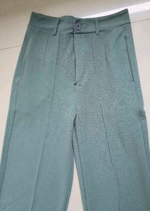 Mint Green Wide Leg Trousers