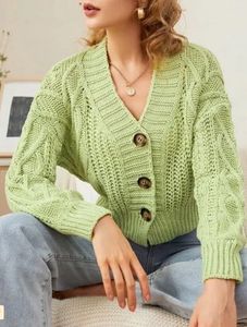 Crop Knitted Cardigan