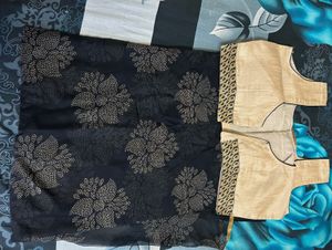 Light Weight Black Saree