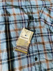 Blue Plaid Long Sleeve Shirt