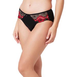 Black & Red Lace Brief