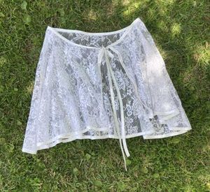 Floral Lace Sheer Skirt