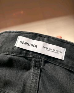 BERSHKA HEAVY DENIM BAGGY PANT