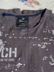 Grey Printed Tshirt