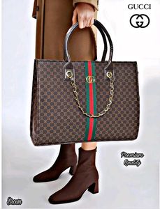 GUCCI PREMIUM QUALITY TOTE N LAPTOP BAG 2 IN 1