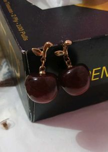 Cute Cherry Dangle Earrings