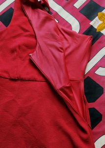 Chic Red Sleeveless Dress