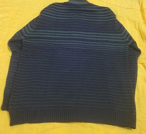 Striped Zip-Up Cardigan