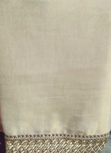 Elegant Golden Saree With Stritched Blouse