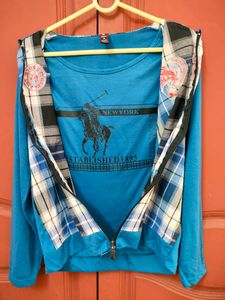 Polo Plaid Zip-Up Hoodie