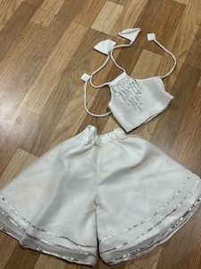 Beautiful Laces Work Palazzo Set