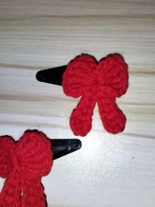 Crochet Bow Hait Clip
