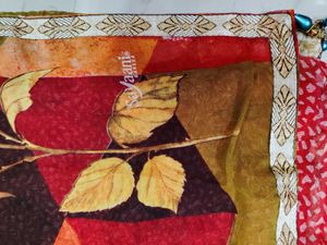 Geometric Floral Saree