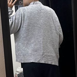turtle neck grey sweater