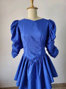 Vintage Royal Blue Dress
