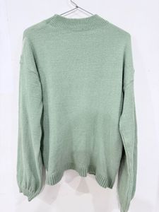 Heart Pattern Knit Sweater