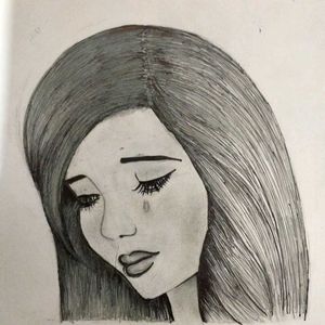 Pencil Sketch - "Tear"