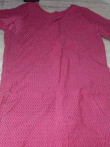 Three Fourth Formal Straight Kurta