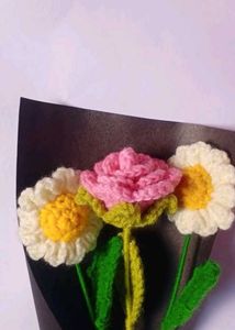 Handmade Crochet Flower Bouquet