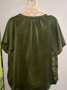 Satin Two Toned Tunic Shirt