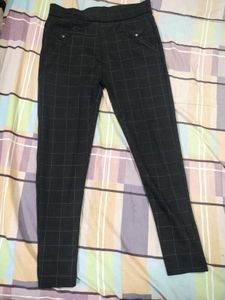 Stylish Black Check Pants
