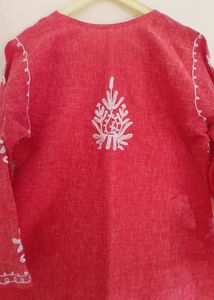 Khadi Cotton Chikankari Kurta