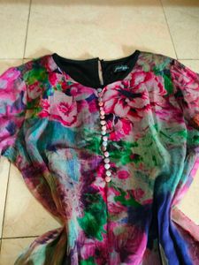 Floweral Short Dress /Kurti 🌺🎀🍁☘️🌻