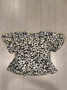 Floral peplum top