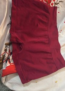 Maroon Briefs with bra
