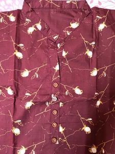 Cotton Floral Printed Daily Wear Kurti