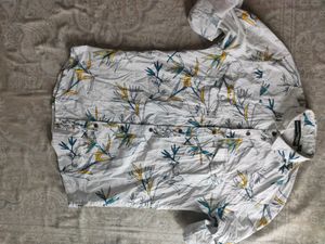 branded quality best printing shirt 100% cotton soft fabric size m