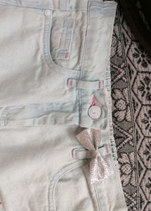 Embroidered Light Wash Jeans